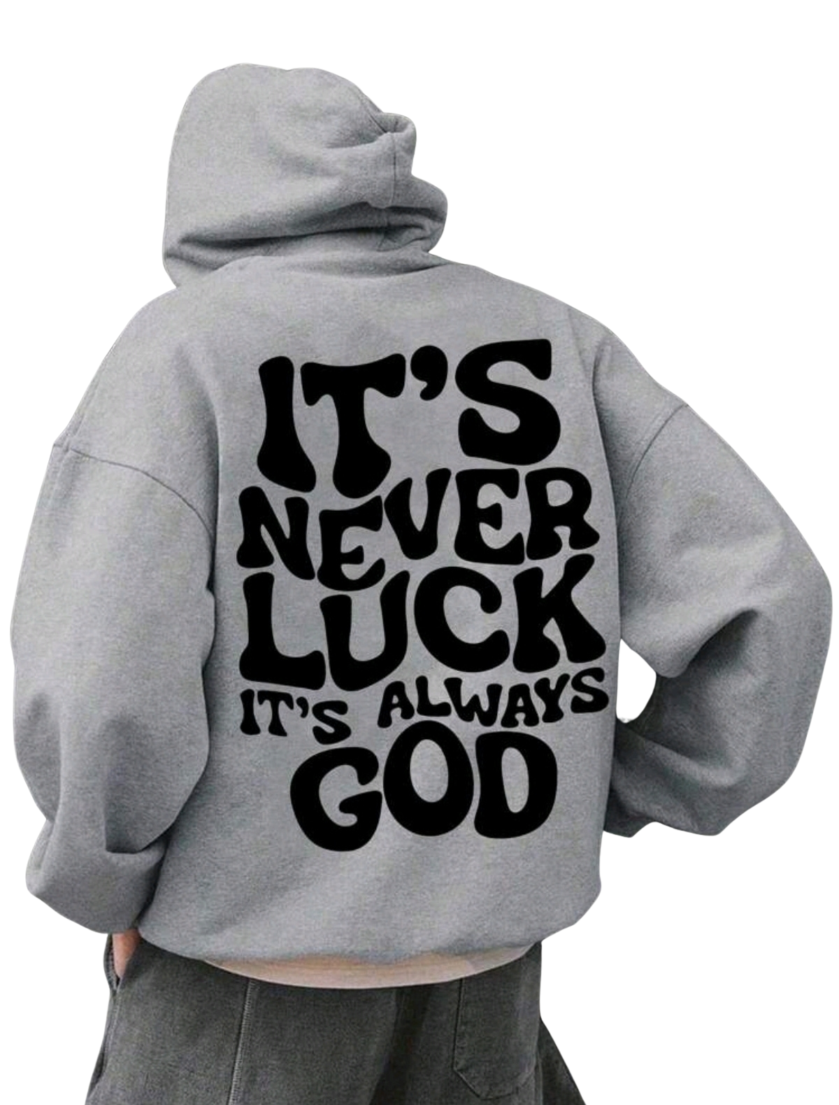 It’s Never Luck, It’s Always God Premium Men’s Hoodie