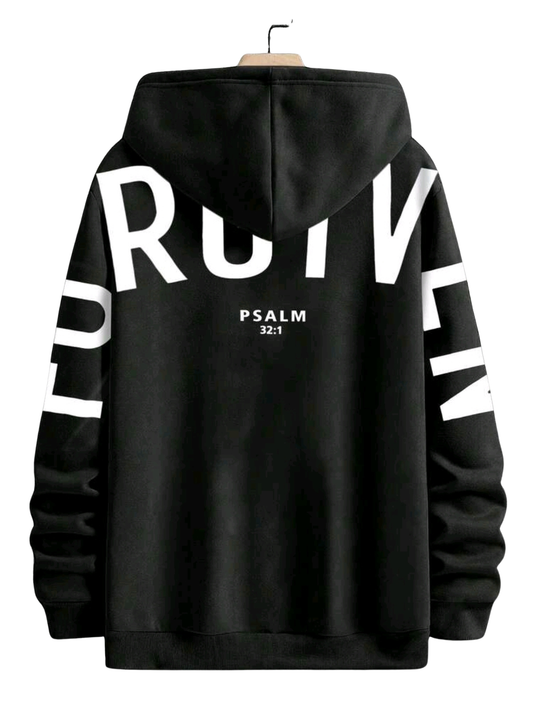 Forgiven – Psalm 32:1 Premium Men’s Hoodie